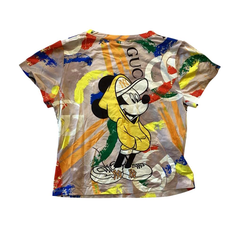 Colorful Cropped Mickey Tee - Picture 5 of 5